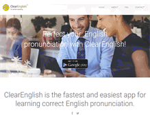 Tablet Screenshot of clearenglish.com